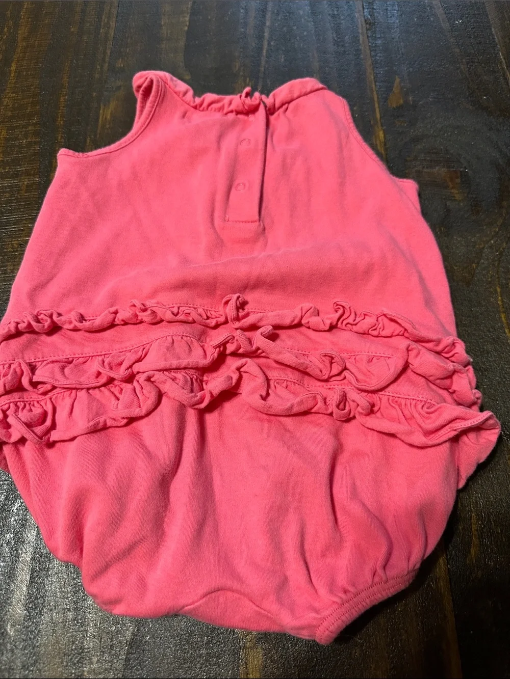 Ralph Lauren Coral Pink Sleeveless Infant Romper